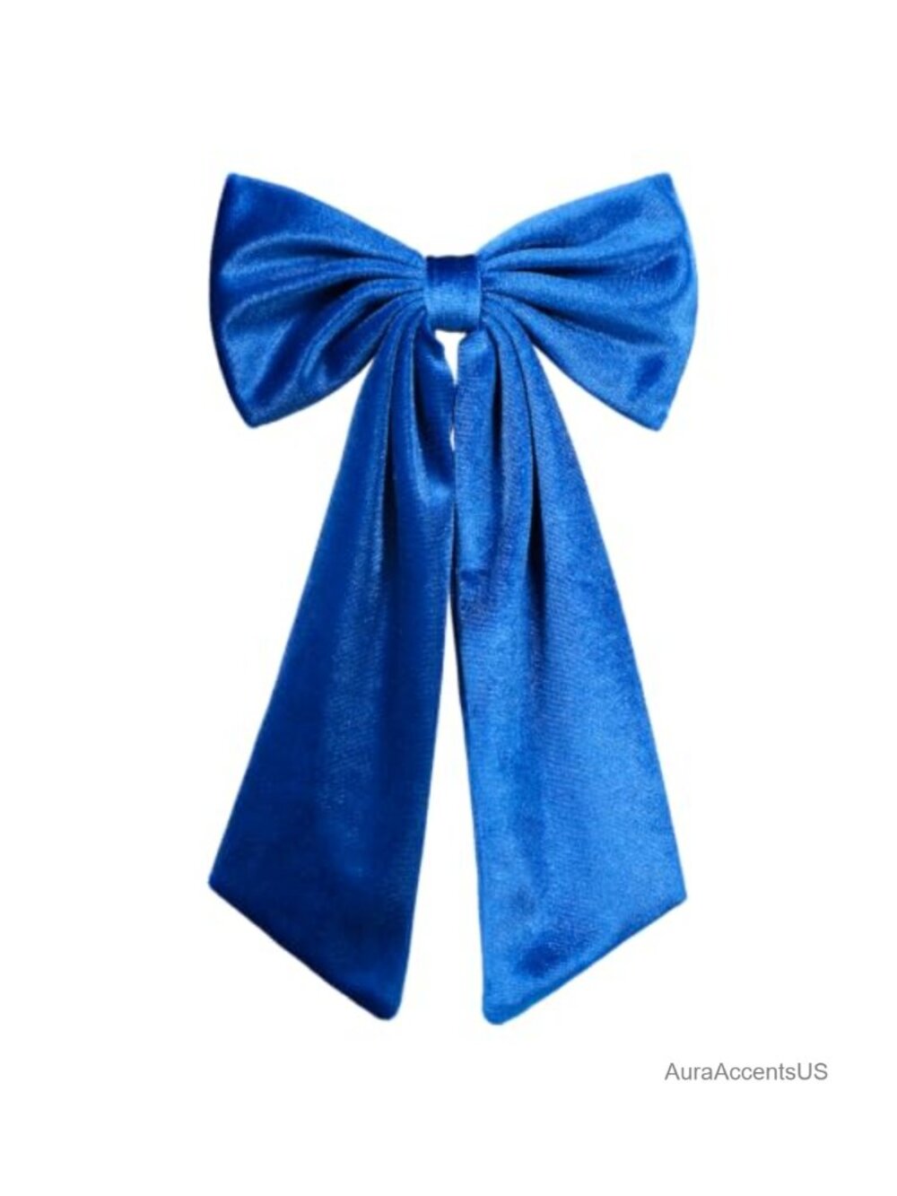 6.5 Inch Velvet Hair Bow Clip Classic Bowknot Ponytail Holder Ribbon Barrette
